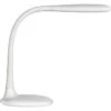 Unilux Schreibtischlampe Lucy LED, Standfuß, Dimmbar, USB, Weiß