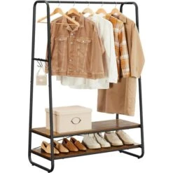 Vasagle Garderobenständer RGR112B01, Vintage, Mit 2 Ablagen, Bis 170 Kg, Metall / Holz, Braun 10 Vasagle Garderobenständer RGR112B01, Vintage, Mit 2 Ablagen, Bis 170 Kg, Metall / Holz, Braun -Haushaltsprodukte ab596c896a4b97dbd5675c4a8419ec6f89ca8c34 garderobenstaender vasagle rgr112b01 vintage