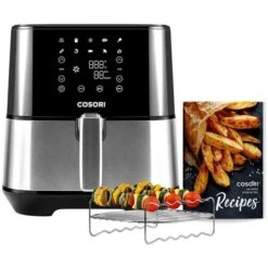 Cosori Fritteuse XXL, CP258-AF-DEU, 1700 W, Heißluftfritteuse, Dörrfunktion, 5,5 Liter -Haushaltsprodukte ac3b8768cdde9f8fa19eb6f0b8682cad45d4035b fritteuse cosori xxl cp258 af deu