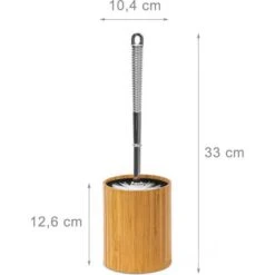 Relaxdays WC-Bürste Braun, Bürstenhalter Aus Bambus -Haushaltsprodukte accb0d6d4756cf2a3a9e8e2dea84f0d04c1e62c4 wc buerste relaxdays braun