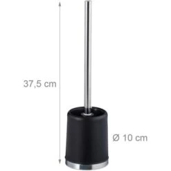Relaxdays WC-Bürste Rund, Schwarz, Bürstenhalter Aus Kunststoff 7 Relaxdays WC-Bürste Rund, Schwarz, Bürstenhalter Aus Kunststoff -Haushaltsprodukte ad479b55032d448796cf78c532f6d3a277703e7c wc buerste relaxdays rund schwarz