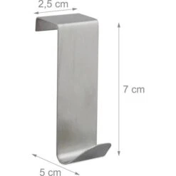 Kleiderhaken Relaxdays Für Die Tür, Silber, Edelstahl, 1 Haken, 4 Stück -Haushaltsprodukte ad57c81239327ac0424dd2c9ed26b95f63221a5f kleiderhaken relaxdays
