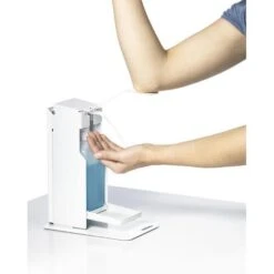 Durable Desinfektionsmittelspender 589602, Mit Tropfschale & Armhebel, Stehend, Metall, 500ml -Haushaltsprodukte af3ea210d83efa53fbe202d06adc3d2c5654ac40 desinfektionsmittelspender durable 589602