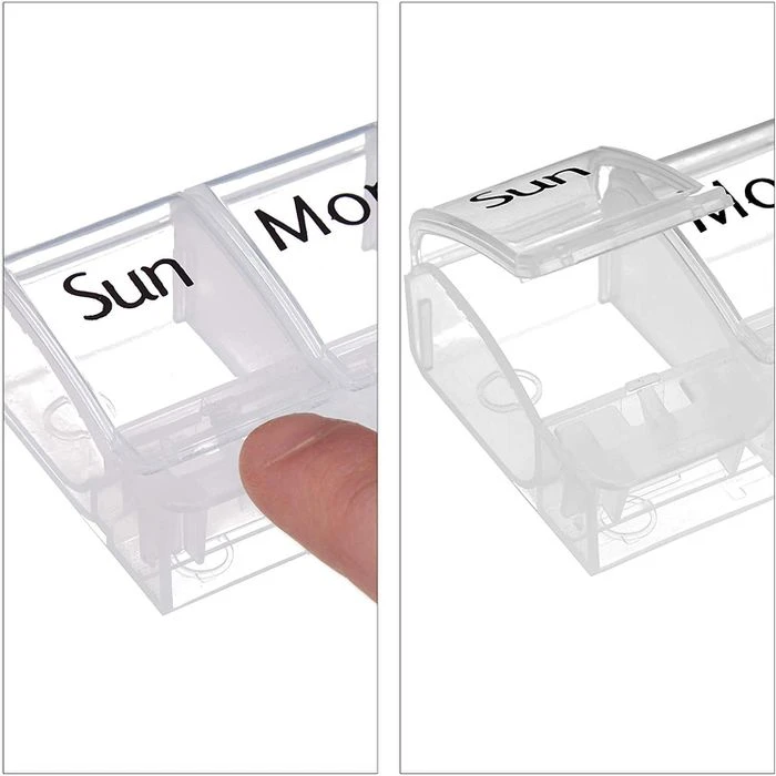 Relaxdays Tablettenbox 7 Tage, Täglich, Inkl. Tablettenschneider 5 Relaxdays Tablettenbox 7 Tage, Täglich, Inkl. Tablettenschneider – Bild 5