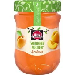 Schwartau Fruchtaufstrich Weniger Zucker, Aprikose, 50% Frucht, 300g