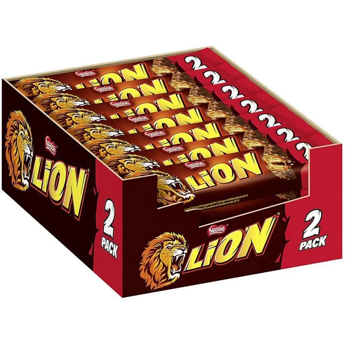 Nestlé® Nestle Schokoriegel Lion 2er Pack, 1680g, Je 60g, 28 Riegel 1 Nestlé® Nestle Schokoriegel Lion 2er Pack, 1680g, Je 60g, 28 Riegel