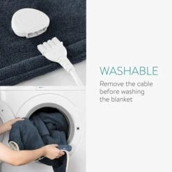 Navaris Heizdecke Snuggy, Mit Ärmeln, Dunkelblau, 9 Temperaturen, Abschaltautomatik, 195 X 125cm 11 Navaris Heizdecke Snuggy, Mit Ärmeln, Dunkelblau, 9 Temperaturen, Abschaltautomatik, 195 X 125cm -Haushaltsprodukte b70b7a48eb5f2166f7f87077c50af121c05495fb heizdecke navaris mit aermeln und tasche blaucreme