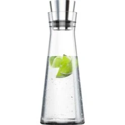 Emsa Karaffe Flow Slim Carafe 515675, Mit Deckel, 1 Liter