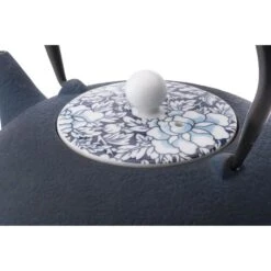 Bredemeijer Tee-Kanne Yantai, Gusseisen, Mit Edelstahl-Filter, Dunkelblau, 1,2 L -Haushaltsprodukte bccac558bc89ef6a7285e59032299bf9e3973f45 tee kanne bredemeijer yantai gusseisen