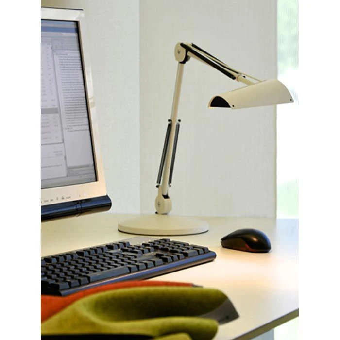 Luxo Schreibtischlampe Air T80 LED, Dimmbar, Aluminiumgrau, Mit Tischklemme 2 Luxo Schreibtischlampe Air T80 LED, Dimmbar, Aluminiumgrau, Mit Tischklemme – Bild 2