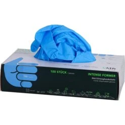 Ulith Nitril Blau Puderfrei Gr.XL Einmalhandschuhe, 100 Stück -Haushaltsprodukte c09f71fa5e03c9a9dbe135f932a0adaff28acbec einmalhandschuhe ulith nitril puderfrei 81653