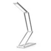 Kwmobile Schreibtischlampe LED, Standfuß, Dimmbar, USB, Faltbar, Mit Akku, Silber