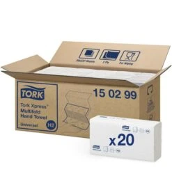 Tork 150299 Xpress Universal Interfold 2-lagig 21x24 H2, 4740 Stück Papierhandtücher