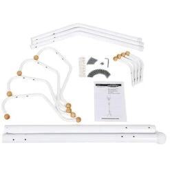 Songmics Garderobenständer RCR19W, Mit 12 Haken, Metall, Weiß -Haushaltsprodukte c2f1c01d042602dc88efe1a65b4aa268490c6927 garderobenstaender songmics rcr19w