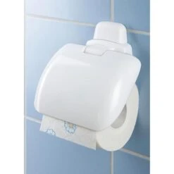 Wenko Toilettenpapierspender Pure, 17941100, Kunststoff, 1 Kleinrolle, Mit Abdeckung, Weiß -Haushaltsprodukte c35ad472743c5cf1ce508e8a7cef6812c88efacb toilettenpapierspender wenko pure 17941100