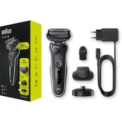 Braun Elektrorasierer Series 5 50-W4200cs, Weiß, Wet & Dry, Mit EasyClick-Präzisionstrimmer -Haushaltsprodukte c4368b5a32af4c5da06bd3e2af3d34a22d9eaba6 elektrorasierer braun series 5 50 w4200cs weiss