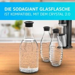 Lichtenwerk Karaffe SodaGiant Glasflasche, Set, Mit Deckel, 2x 0,9 Liter -Haushaltsprodukte c686eaa11e92f427a17249f33db7dc88f19a89fb karaffe lichtenwerk sodagiant glasflasche set