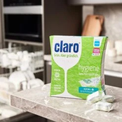 Claro Spülmaschinentabs Hygiene Tabs, Alles In 1, 99,99% Desinfektion, Phosphatfrei, 30 Tabs -Haushaltsprodukte c742fb981a56b0867f1e43d1159086330dcd8240 spuelmaschinentabs claro hygiene tabs alles in 1