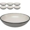 Van-Well Müslischale Campo White, Keramik, Weiß, 18,4cm, Set, 6 Stück