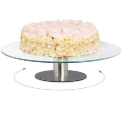 Relaxdays Tortenplatte 10022287, 30cm Ø, Glas, Rund, Mit Fuß, Drehbar -Haushaltsprodukte c7fa0c3ad816c72a2452b7f643c9c42279bb18b5 tortenplatte relaxdays 10022287