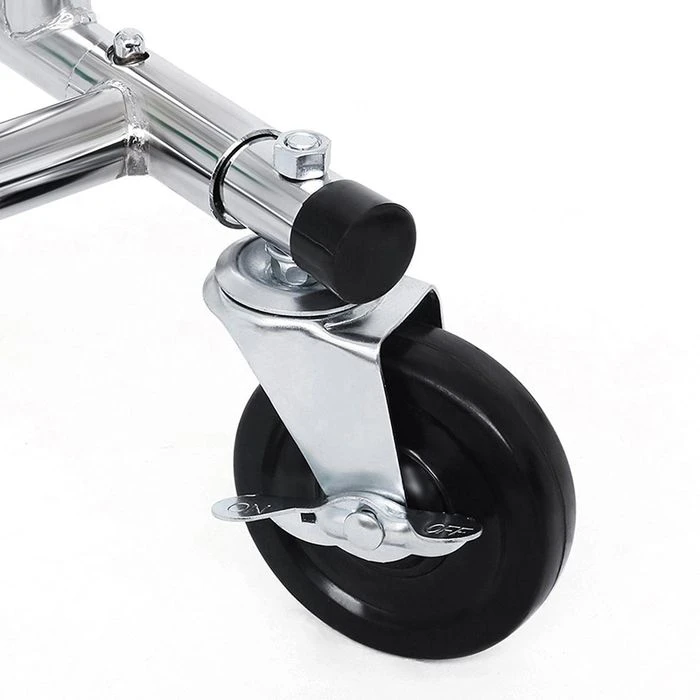 Songmics Garderobenständer HSR12S, Bis 110 Kg, Mit Rollen, Ausziehbar, Metall, Silber 5 Songmics Garderobenständer HSR12S, Bis 110 Kg, Mit Rollen, Ausziehbar, Metall, Silber – Bild 5