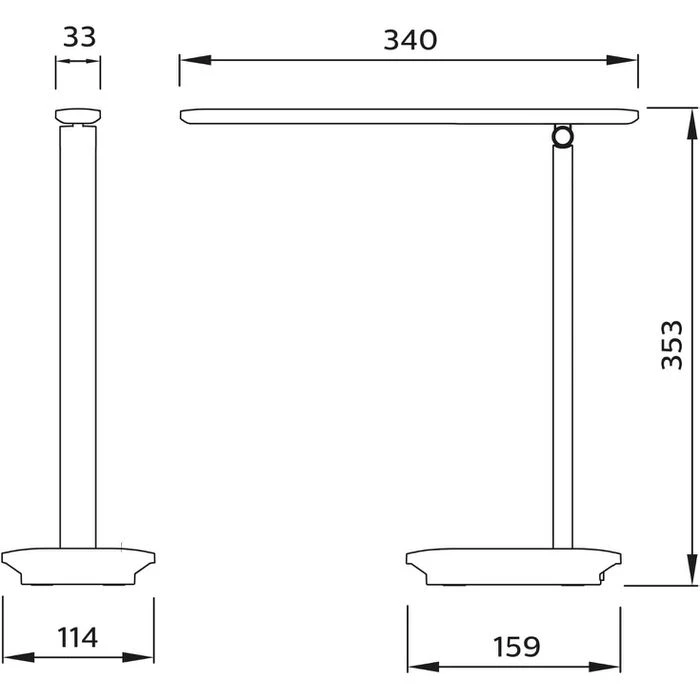 Philips Schreibtischlampe Ivory LED, Standfuß, Dimmbar, USB 2 Philips Schreibtischlampe Ivory LED, Standfuß, Dimmbar, USB – Bild 2
