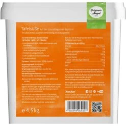 Xucker Zuckerersatz Light, 100 Prozent Erythrit, Kalorienfrei, Aus Frankreich, 4,5kg -Haushaltsprodukte c924d5637d94e2f74d4432b78eef1248b05b6941 zucker xucker light zuckerersatz 100 erythrit