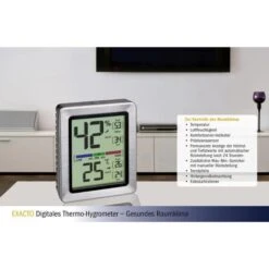 TFA Thermo-Hygrometer 30.5047.54 Exacto Digital, Für Innen, Edelstahlrahmen -Haushaltsprodukte c99a552a5259cb6e7771747e12e350a1c52481bd thermo hygrometer tfa 30.5047.54 exacto innen