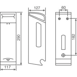 Katrin Toilettenpapierspender Toilet 2-Roll, 989706, Edelstahl, Für 2 Kleinrollen, Silber -Haushaltsprodukte cdb9976b45ca650608c7096d154458b961f2e1cb toilettenpapierspender katrin toilet 2 roll