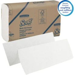 Kimberly-Clark Papierhandtücher Scott, 1804, 1-lagig, Multifold-Falz, 23,5 X 23,0cm, 4000 Stück -Haushaltsprodukte cdc359f60d6dd6bcfa015bf2dbe11791ca7dc308 papierhandtuecher scott 1804