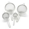 Gräwe Küchensieb 581-4, Set 4-teilig, Ø 8 / 12 / 18 / 20cm, Edelstahl 18/10, Silber