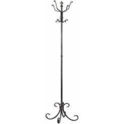 Haku-Möbel Garderobenständer 88783, Mit 8 Haken, Metall, Anthrazit
