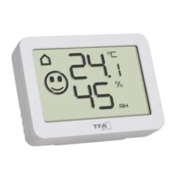 TFA Thermo-Hygrometer 30.5055.02, Innen, Digital, Weiß