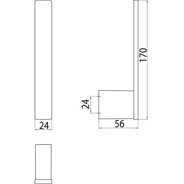 Emco Toilettenpapierspender Loft, Senkrecht, Reservepapierhalter Aluminium 1 Kleinrolle Schwarz 3 Emco Toilettenpapierspender Loft, Senkrecht, Reservepapierhalter Aluminium 1 Kleinrolle Schwarz – Bild 3