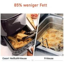 Cosori Fritteuse XXL, CP258-AF-DEU, 1700 W, Heißluftfritteuse, Dörrfunktion, 5,5 Liter -Haushaltsprodukte cfd000b8540f1aa672794640d4af1c58c57565b1 fritteuse cosori xxl cp258 af deu
