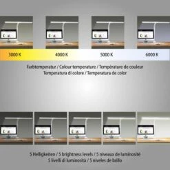 FeinTech Schreibtischlampe LTL00321, Tischklemme, Dimmbar, Schwarz -Haushaltsprodukte d0122644da19f53c67300ad7b563eb2c8d928cc8 schreibtischlampe feintech ltl00321