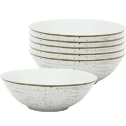 Van-Well Müslischale Pur Grau, Porzellan, Grau / Weiß, 18,5cm, Set, 6 Stück -Haushaltsprodukte d2d283c525d883a4c86e29db1db1b01be7979420 mueslischale van well pur