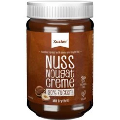 Xucker Brotaufstrich Nussnougatcreme, Mit Erythrit, Ohne Palmöl, 300g