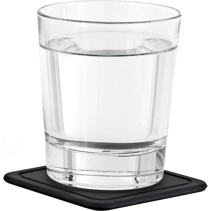 Blomus Untersetzer Trayan 68445, Eckig, Silikon, Schwarz, 9,5 X 9,5cm, Mit Halter, 6 Stück 2 Blomus Untersetzer Trayan 68445, Eckig, Silikon, Schwarz, 9,5 X 9,5cm, Mit Halter, 6 Stück – Bild 2