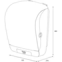 Katrin Handtuchspender Inclusive, 90045, Kunststoff, Für 800 Falthandtücher, Weiß -Haushaltsprodukte d4cd9f6b3d3809906c77d2b0bbce5b9dce83d7e9 handtuchspender katrin inclusive 90045