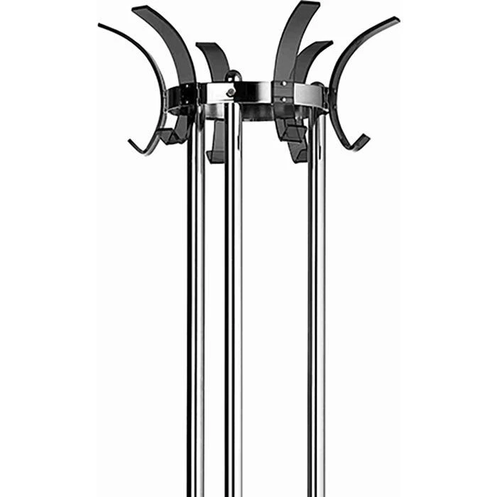 Alco Garderobenständer 2872-11, Mit 12 Haken, Metall, Silber / Schwarz 4 Alco Garderobenständer 2872-11, Mit 12 Haken, Metall, Silber / Schwarz – Bild 4