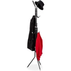 Relaxdays Garderobenständer 10035789, Mit 12 Haken, Metall, Schwarz -Haushaltsprodukte da973fd02bf360d8ca3b68a0488f769b2929ff81 garderobenstaender relaxdays 10035789