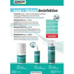 Stanger Desinfektionsmittel 55050003, Für Hände Und Flächen, Spray, 400 Ml -Haushaltsprodukte dac7e3ca98659c8dc48dd4dd5cd8232747405b14 desinfektionsmittel stanger 55050003 alkoholisch