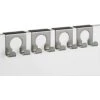 Böttcher-AG Kleiderhaken Für Die Tür, Edelstahl, Silber, 2 Haken, 4 Stück