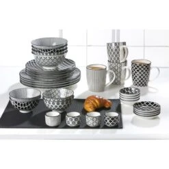 Ritzenhoff&Breker Müslischale Takeo, Porzellan, Schwarz / Weiß, 15,5cm, Set, 4 Stück -Haushaltsprodukte dcb19b69bd50a7bc5fcf9338a9c14c8fc0712f71 mueslischale ritzenhoffundbreker takeo