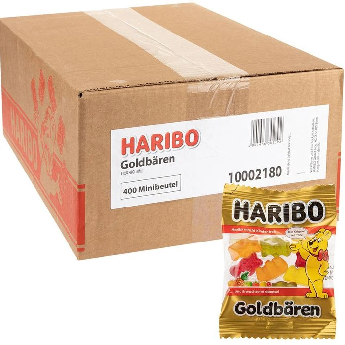 Haribo Fruchtgummis Goldbären Minis, 400 Minibeutel, 4000g 1 Haribo Fruchtgummis Goldbären Minis, 400 Minibeutel, 4000g