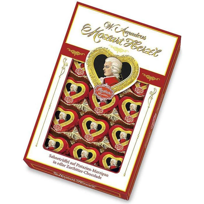 Reber Pralinen Mozartkugeln, Herzl, 150g, 15 Stück 1 Reber Pralinen Mozartkugeln, Herzl, 150g, 15 Stück
