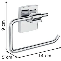 Tesa Toilettenpapierspender Klaam, 40258, Ohne Bohren, Metall, Für 1 Kleinrolle, Silber -Haushaltsprodukte e3683f11e83ca7aa014c52991f01139d8b6bd25e toilettenpapierspender tesa klaam 40258