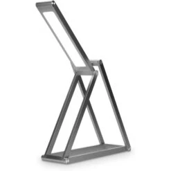 Kwmobile Schreibtischlampe LED, Standfuß, Dimmbar, USB, Faltbar, Mit Akku, Silber -Haushaltsprodukte e7c208391a392e76165ce4e24b6ea40d2143c65a schreibtischlampe kwmobile led