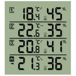 Bresser Thermo-Hygrometer Temeo Hygro Quadro, Für Innen Und Außen, Inkl. 3 Funk-Sensoren -Haushaltsprodukte ea57c8b26fc0baab24565885aafe528ab0c358b1 thermo hygrometer bresser temeo hygro quadro funk